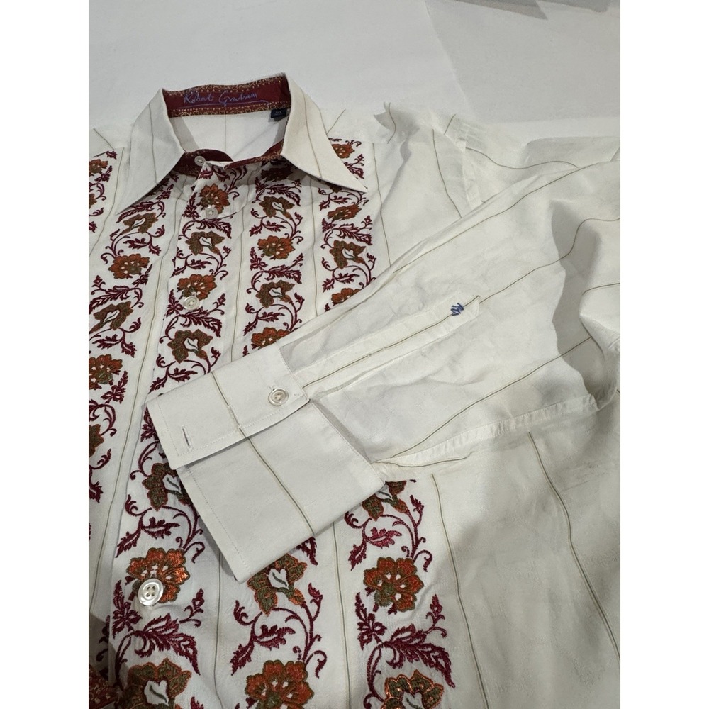 Robert Graham Men's "American Eclectic" Button Down L/S Flip Cuff Sz 3XL - Picture 5 of 9